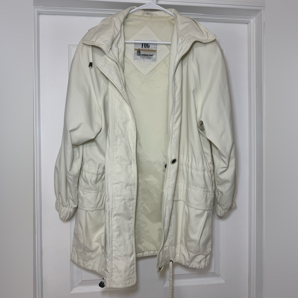 London fog jacket with hoodie size M